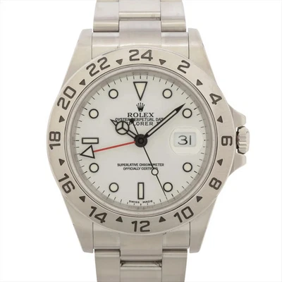 Rolex Explorer II 16570 SS SS AT white dial - Image 1 of 4