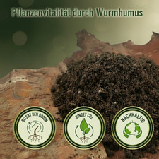 Wurmhumus  2x 10 Liter + 1 Liter GRATIS, organischer Dünger TORFFREI Komposterde