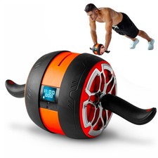 Ab Roller Wheel With Digital Screen, Abs Workout Equipment for Abdominal  Co...