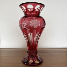  Nachtmann Vase Überfang Rot H27cm 24% Bleik...