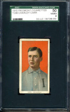 T206 Piedmont Charley Carr SGC 4 VG-EX