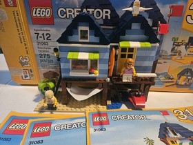 LEGO CREATOR: Beachside Vacation (31063) As Is In Photo, From Adult Collection. 