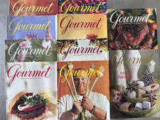 Gourmet Magazine 2002 Lot of 10 Issues Jan, Mar, Apr- Dec Illustrated Food