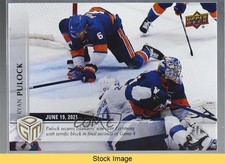 2020-21 Upper Deck Game Dated Moments Playoffs /499 Ryan Pulock #71 READ 7l6
