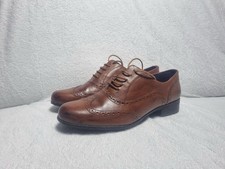 Clarks Womens Brown Leather Brogue Oxford Shoes UK 7