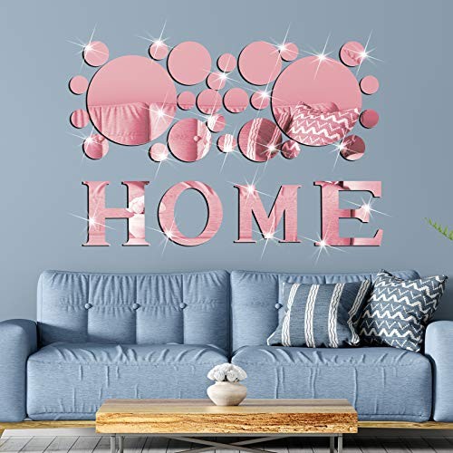 30 Pcs Living Room Wall Decor Home Mirror Wall Stickers Letter Signs DIY - Picture 7 of 7