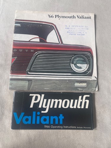 1966 Plymouth Valiant Brochure & Operating Instructions Booklet