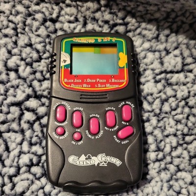 Vintage Riviera Casino Calculator 5 in 1 Handheld Game Black Jack Baccarat Slots