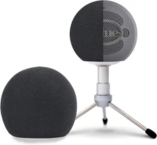 Pop Filter for Blue Snowball - Professional Snowball Ice Mic Foam Wind Cover Win