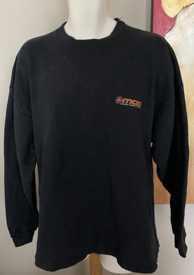 Vintage MORE CORE DIVISION SWEATSHIRT L Surfer Skater MCD Front/Back Art Shirt