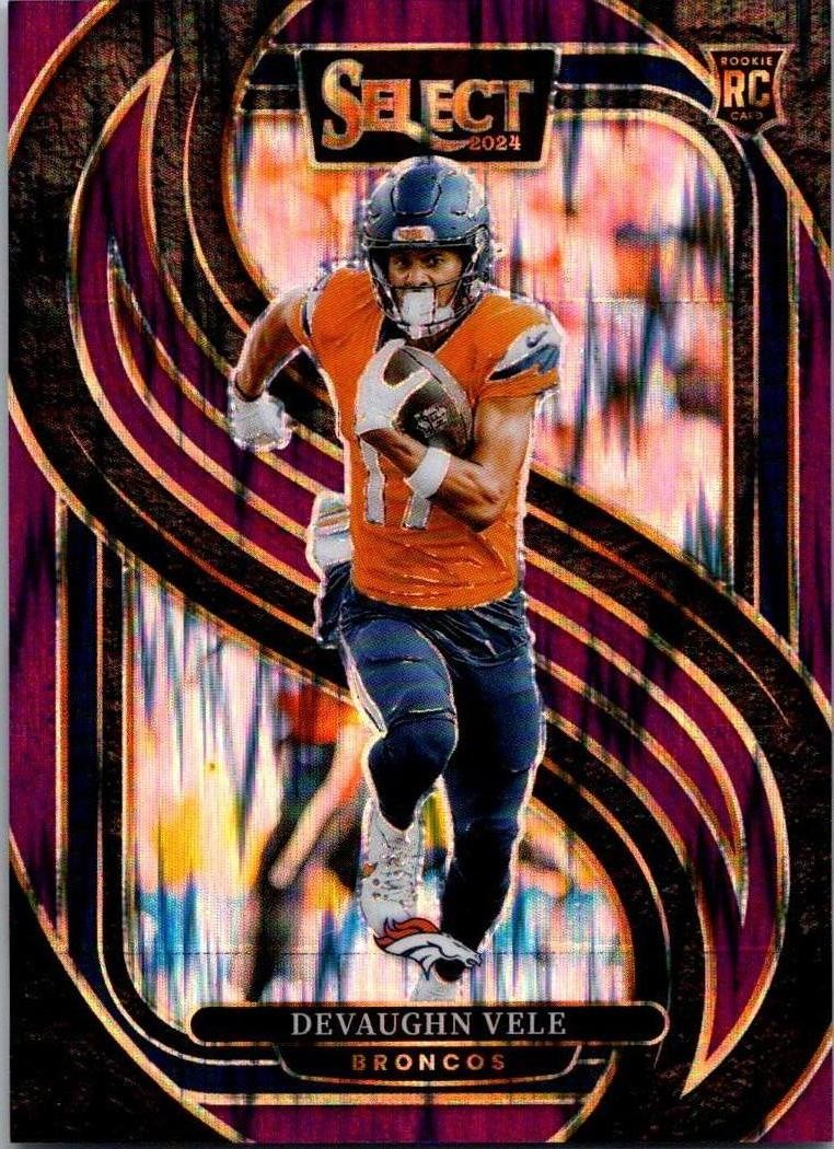 Devaughn Vele Panini Select #150 Purple Shock