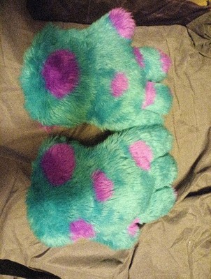 Disney Pixar Monsters Inc SULLEY Sully Scare Gloves Plush Claws 2019 Cosplay