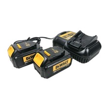 2 Pack DeWalt Genuine DCB200 20V MAX 3 Ah Lithium Ion Battery + Charger New 