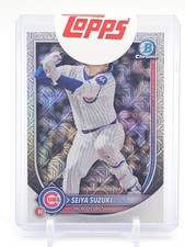 SEIYA SUZUKI 2025 BOWMAN CHROME MEGA BOX MOJO REFRACTOR #60 CUBS Q3698