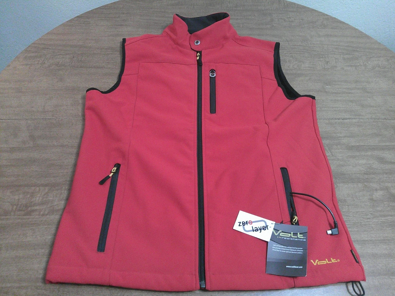 VOLT HEAT MEN'S VEST RED SIZE MEDIUM NO BATTERY