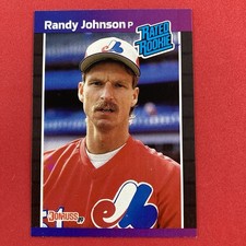Randy Johnson 1989 Donruss Rookie Card #42 MLB Montreal Expos. rookie card picture