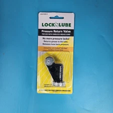 LockNLube Pressure Return Valve (PRV) for Cordless Grease Guns - New Sealed 