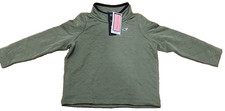 Classic Vineyard Vines Toddler Boy 2T Olive Green Quilted Snap Quarter Pullover