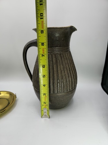 Brocca ceramica Charles Counts gres firmata 9,5 pollici - Foto 17 di 24