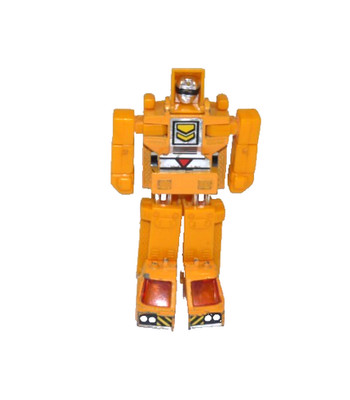 GoBots CRAIN BRAIN tiny orange robot car vintage BANDAI 1983 Japan
