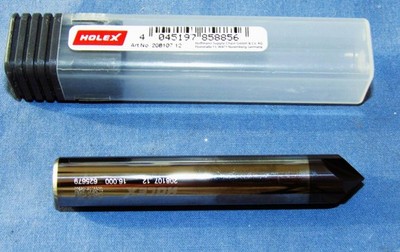 New Holex Solid carbide deburred 90°, TiAlN,   h6 DC: 12mm 4 flute