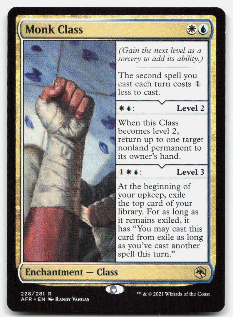 Monk Class 228 Rare Cards Magic: The Gathering Near Mint