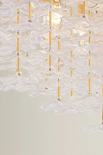 Corbett Lighting 534-36 Alsace 17 Light 36"W Semi-Flush Waterfall - Gold - Picture 3 of 7