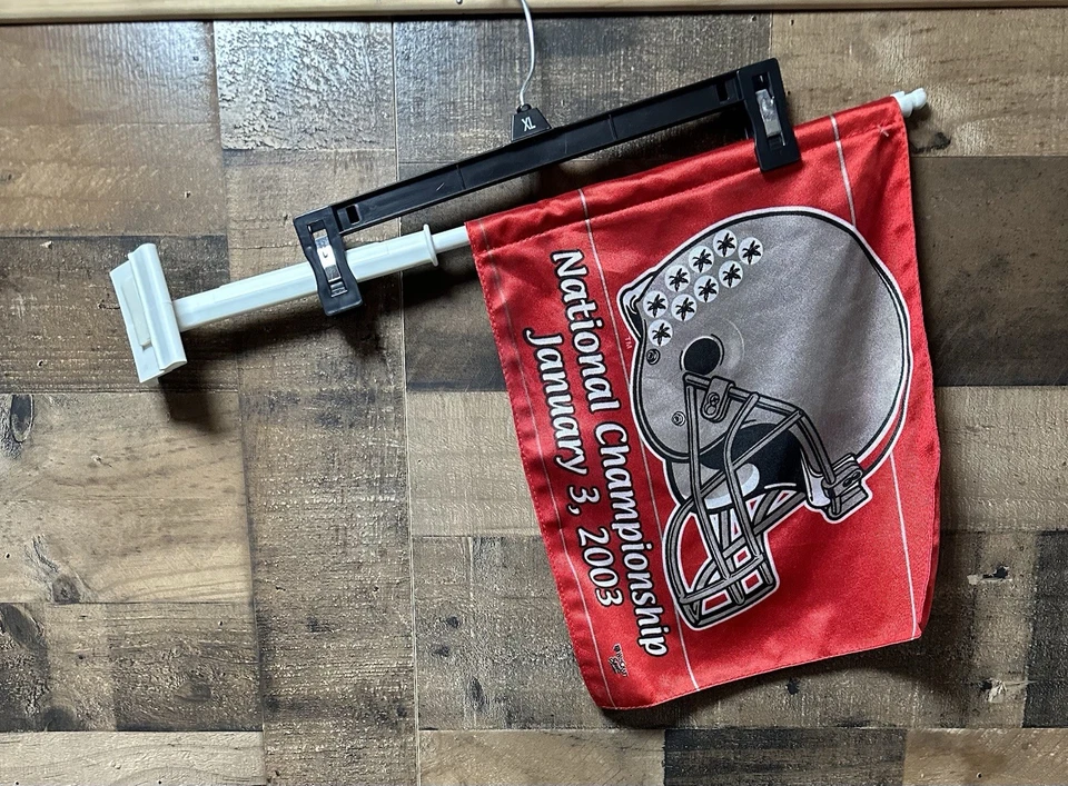 Vintage 2003 Ohio State Buckeyes University dos caras auto coche bandera fiesta cuenco Foto 2 de 2