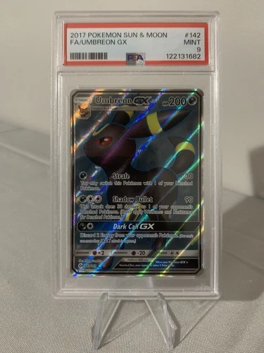 2017 Pokemon Sun & Moon Umbreon GX Full Art #142 PSA 9 MINT