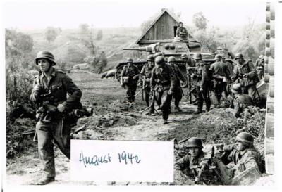 WW 2 Russland Feldzug battlefield hier: 14.08.1942 Kampf um Nikitskoje  