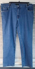 NEW Banana Republic Mens Denim Long Pant Blue Slim Fit Stretch Jeans Size 42X33