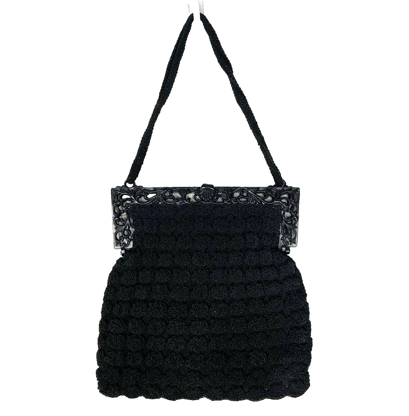 Black 1940s Vintage Evening Bags, Handbags & Cases