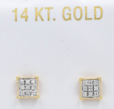 Kohls Cubic Zirconia Earrings Diamond Stud Yellow Gold Round Fine