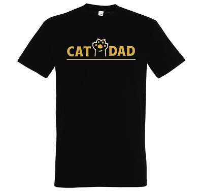 Youth Designz Cat Dad Herren T-Shirt mit Print Katze Vater Süß Lustig Haustier