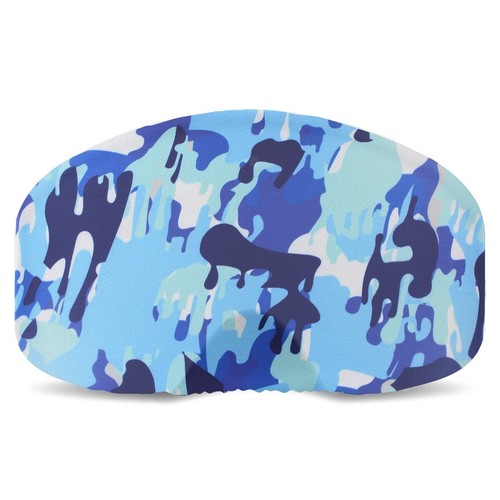 BlackStrap Goggle Cover for Protecting Snowboard Goggle Lens Drippy Camo Blue - 第 1/1 張圖片