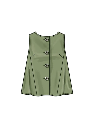 NEW LOOK SEWING PATTERN 6781 MISSES 10-22 EASY LOOSE TOP, WIDE LEG PULL-ON PANTS - Picture 6 of 9