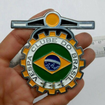Ves pa Placca Badge Plakatte Euro BRAZIL Vintage GS F ARO BA SO Italia LG189