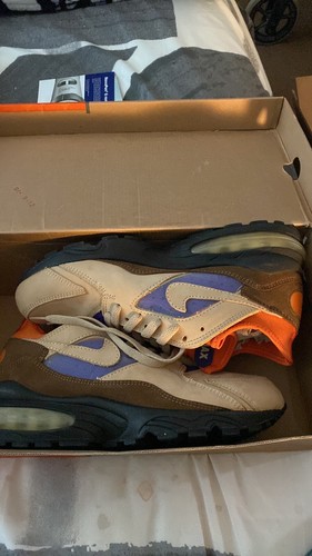 Nike Air Max 93 Mowabb UK 7 1993 marrone arancione viola 1 95 97 98 - Foto 5 di 8