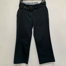 Tommy Hilfiger Janie Fit Stretch Women's Pants 4 Black Cropped NWT