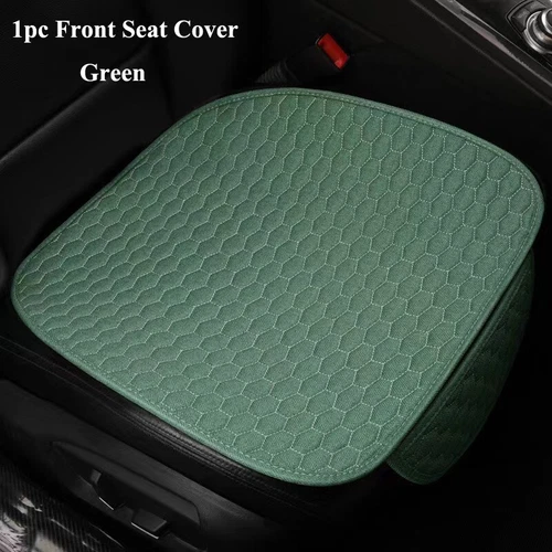 Linen Front Rear Car Seat Cover Protector Seat Back Cushion Pad Mat Fr Truck SUV - Bild 12 von 24