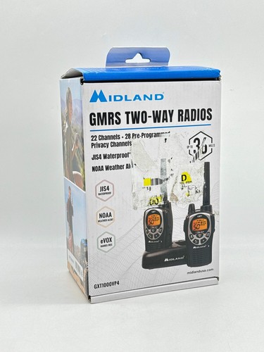 Brand New Midland GXT1000VP4 up to 36 Mile Two-way Radio