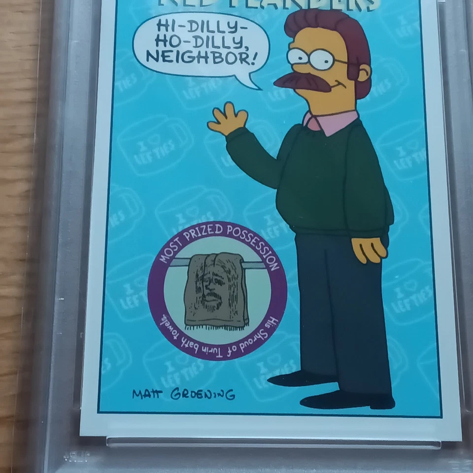 1994 SKYBOX SIMPSONS II #S5 Ned Flanders PSA 9 MINT - Image 3 of 4