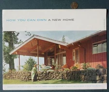 1960s Era Portland Oregon Home Builders illustrated Own a New House Booklet---