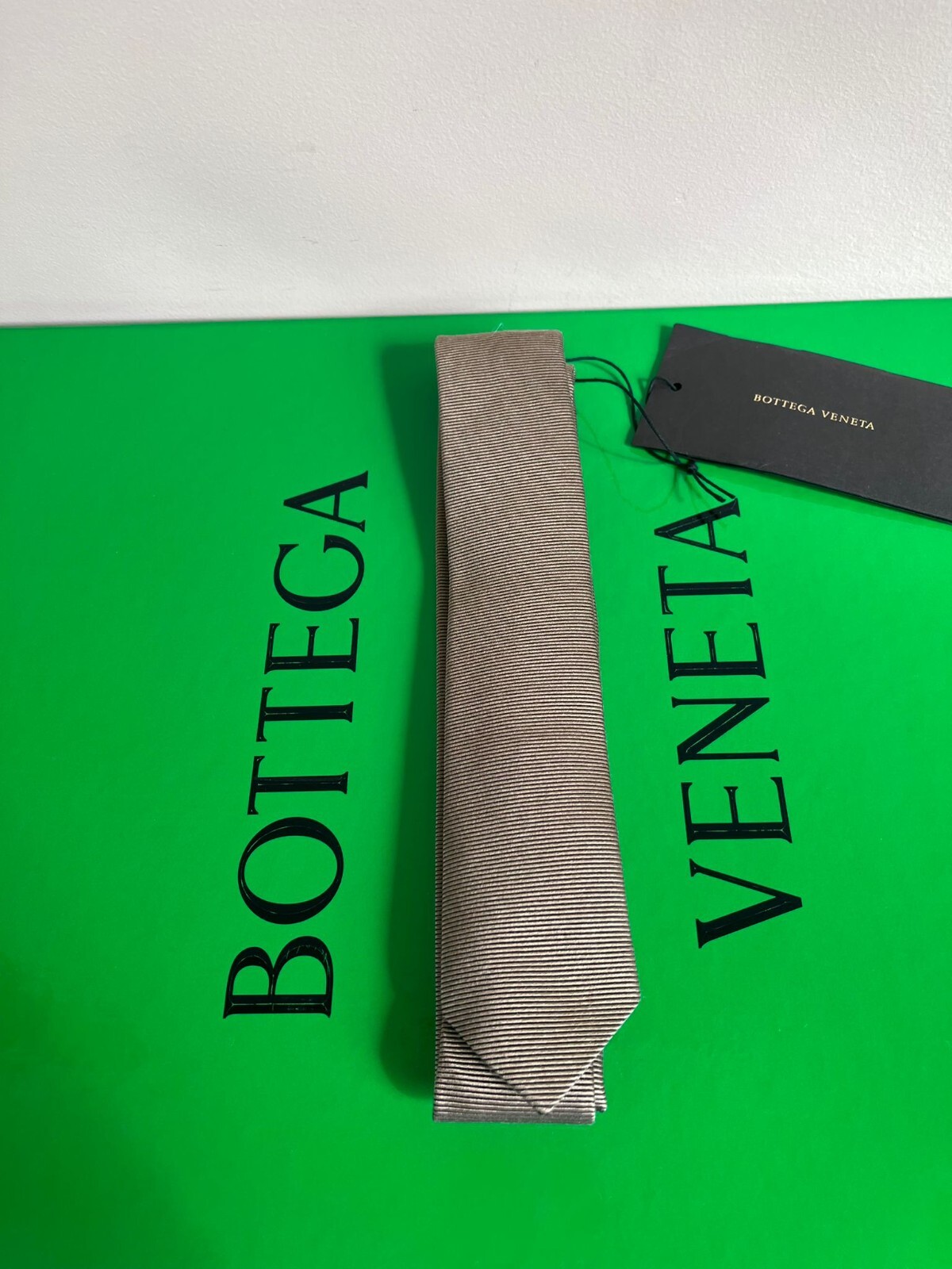 Bottega Veneta , Silk Tie in Camel, BNWT OS image 4