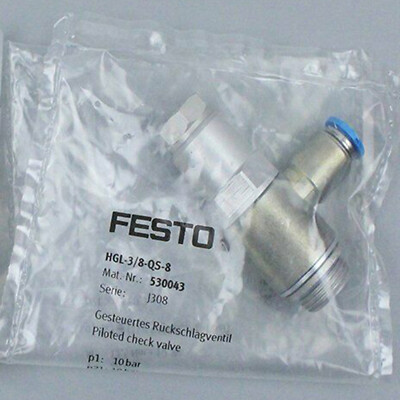 Festo HGL-3/8-QS-8 530043 Check Valve New One HGL3/8QS8 Free Shipping 