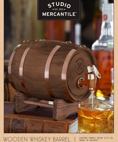 Dispensador de barriles de whisky de madera en miniatura de 1 L. Nuevo y valorado en $50 - Imagen 4 de 10