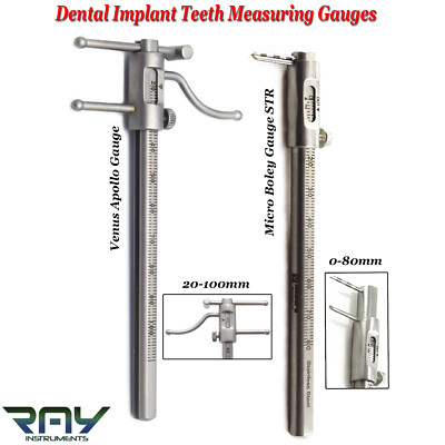 Prosthodontics Micro Boley Gauges Orthodontic Dental VDO Apollo Gauge Ruler CE
