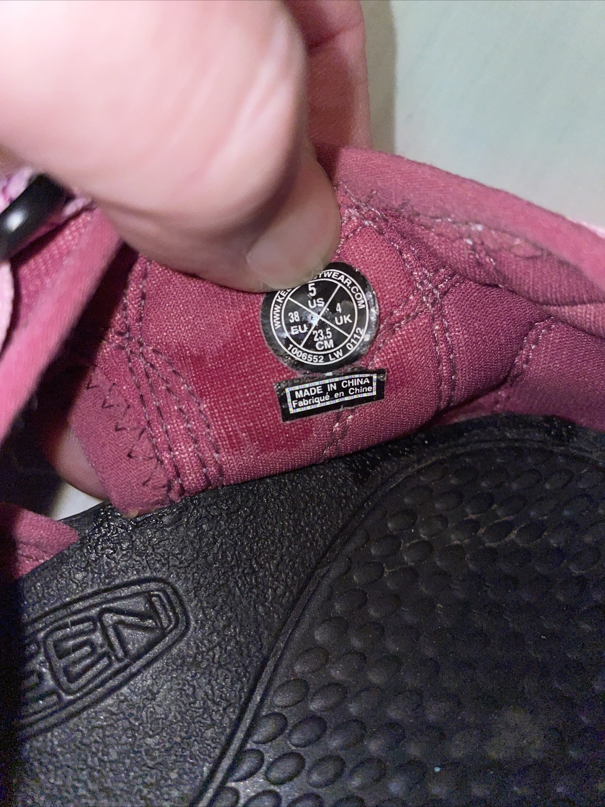 Sandali donna Keen acqua taglia 5 tessuto rosa medio cinturino cinch impermeabili