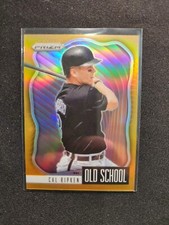 2021 Panini Prizm Baseball Cal Ripken Jr Old School Orange Prizm /100 #OS-9
