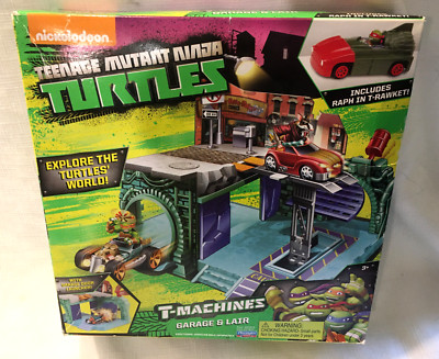 Teenage Mutant Ninja Turtles TMNT Toy T-Machines Garage Lair Playmates 2014 set